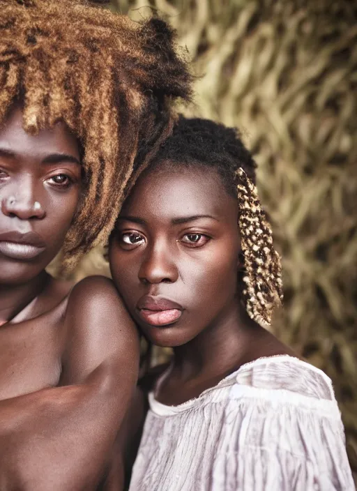 Prompt: portrait of duo serigala, by charlotte grimm, natural light, detailed face, canon eos c 3 0 0, ƒ 1. 8, 3 5 mm, 8 k, medium - format print