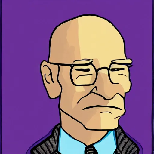 Image similar to portrait of patrick stewart by mo willems