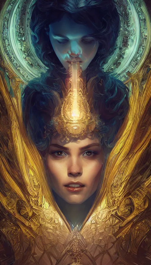 Image similar to fame of thrones, neon, fibonacci, sweat drops, insane, intricate, highly detailed, digital painting, artstation, concept art, smooth, sharp focus, illustration, Unreal Engine 5, 8K, art by artgerm and greg rutkowski and alphonse mucha