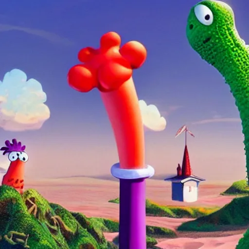 Image similar to a beautiful photo from the live action remake of day of the tentacle