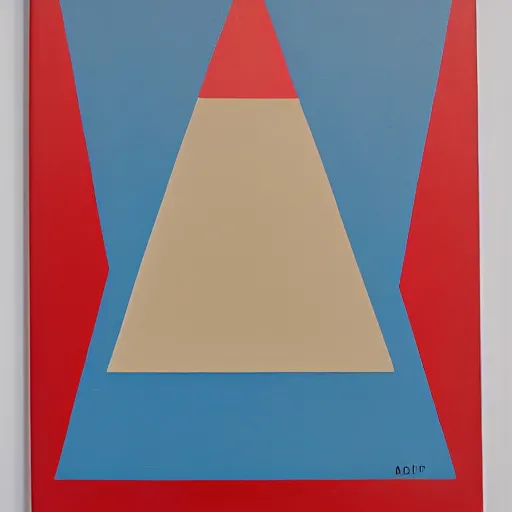 Image similar to oil on canvas, oldschool 8 0 s pyramid!!! triangular!!! cardboard!!! soviet ussr milk pack, blue, red, white, in game pathologic 2, unreal engine,