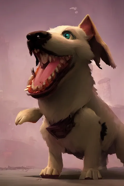 a cartoony dog, in the style of Rayman origins, | Stable Diffusion ...