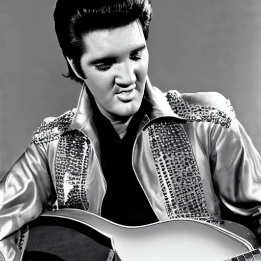 Prompt: Elvis as an old person