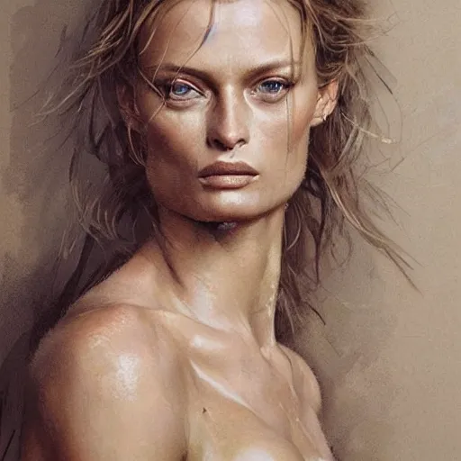 Image similar to portrait of edita vilkeviciute, detailed face, greg rutkowski, intricate, elegant, highly detailed,