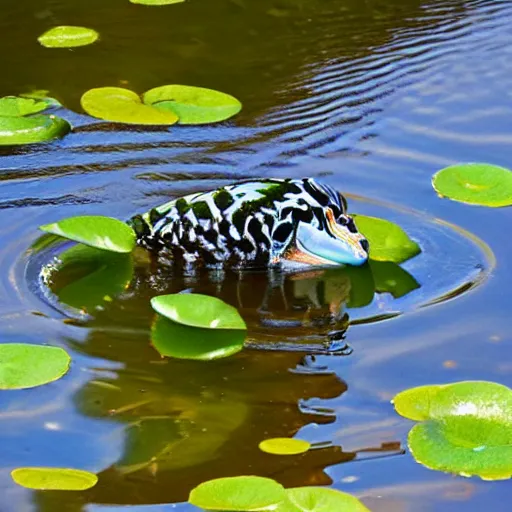 Prompt: “cute dukes on pond”