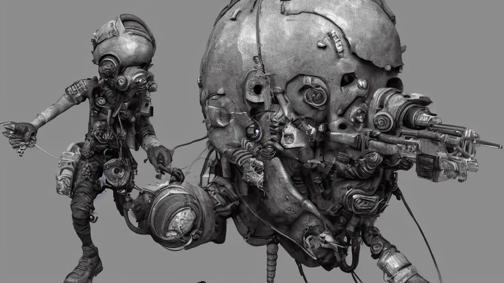 Prompt: dustpunk beginning topology 3 d concept render, cgsociety
