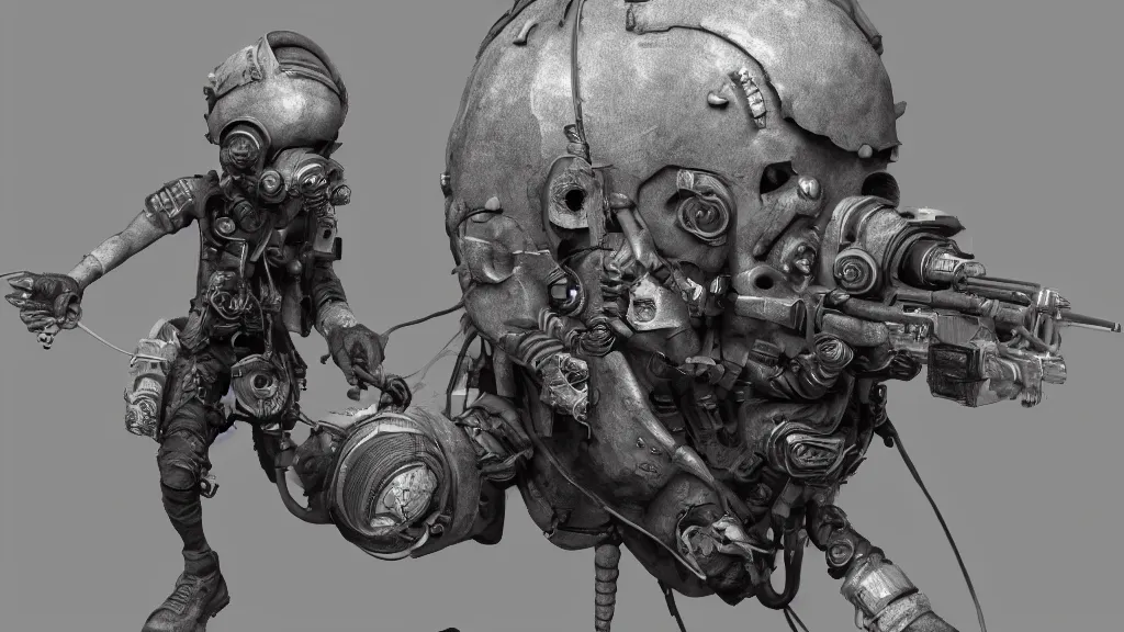 Image similar to dustpunk beginning topology 3 d concept render, cgsociety