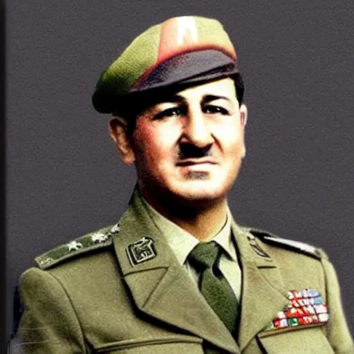 Image similar to masoud barzani in ww 2 coloured image