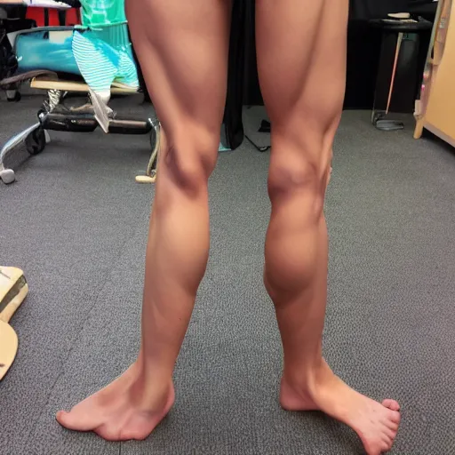 Prompt: anatomically correct third leg