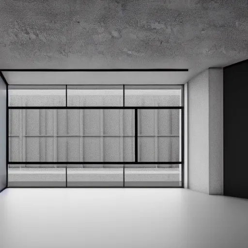 Prompt: brutalist corporate executive offcie room interior design concept big windows minimalist furnitrue by martyn lawrence bullard design high quality ultra realistic 8 k