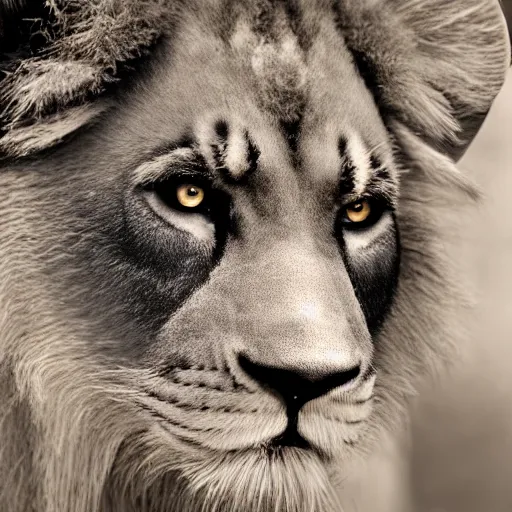 Prompt: ultra realistic photograph from a black lion