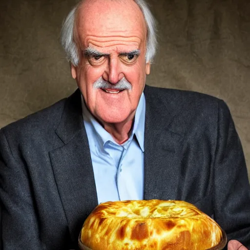 Image similar to edamer cheese with john cleese face