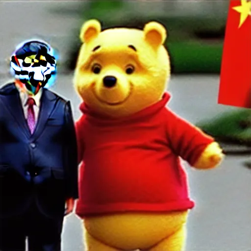 Image similar to Xi Jinping as Winnie the Pooh