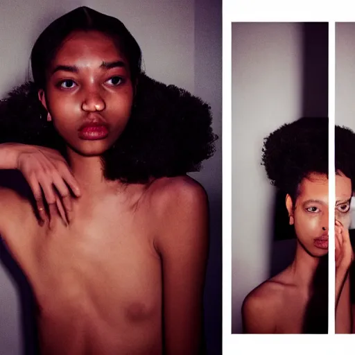 Image similar to realistic! photoshoot for a new chanel lookbook, color film photography, portrait of a beautiful woman, fire in the background, in style of tyler mitchell, 35mm