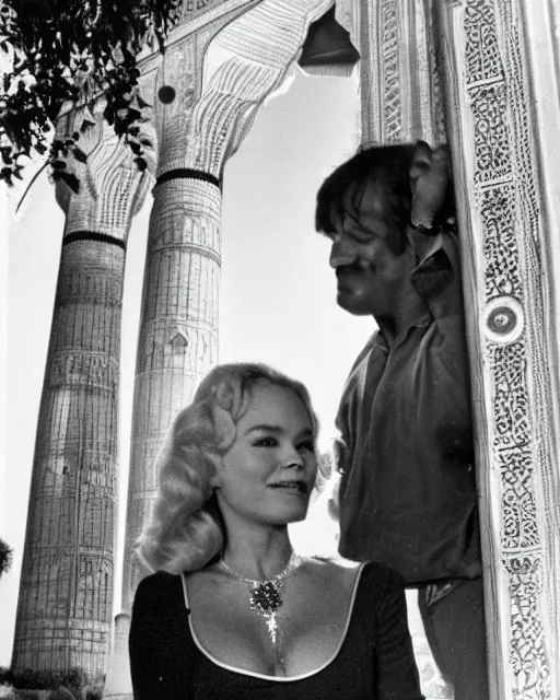 Image similar to tuesday weld visits the taj mahal by margaret brundage