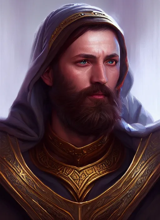 Prompt: a _ fantasy _ style _ portrait _ painting _ of cleric oil _ painting _ unreal _ 5 _ daz. _ rpg _ portrait _ extremely _ detailed _ artgerm _ greg _ rutkowski _ greg