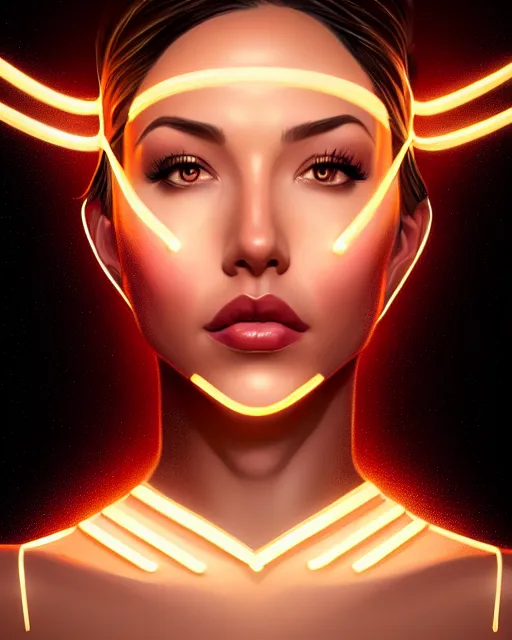 Image similar to symmetry portrait of jodi arias, glam, deco, glowing lights intricate, elegant, highly detailed, digital painting, artstation, concept art, smooth, sharp focus, illustration, art by artgerm and greg rutkowski and fra angelico and unreal engine 5