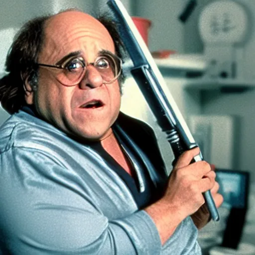 Image similar to movie still of Danny DeVito as Luke Skywalker