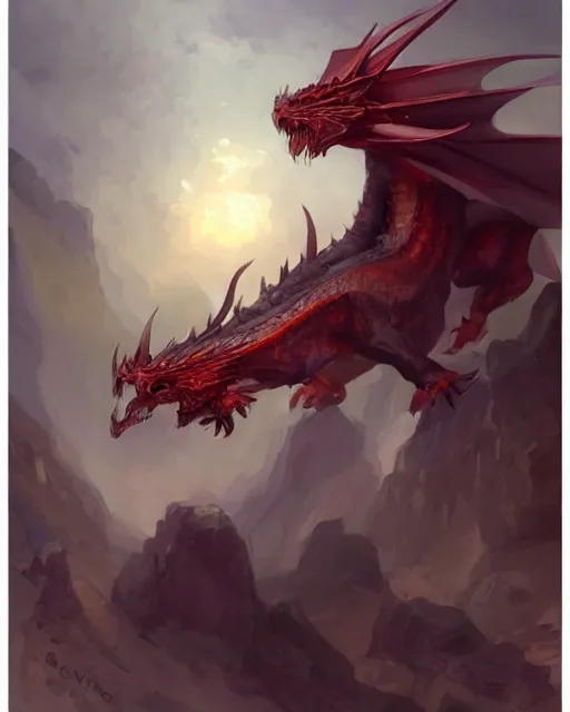 Prompt: dragon by bayard wu