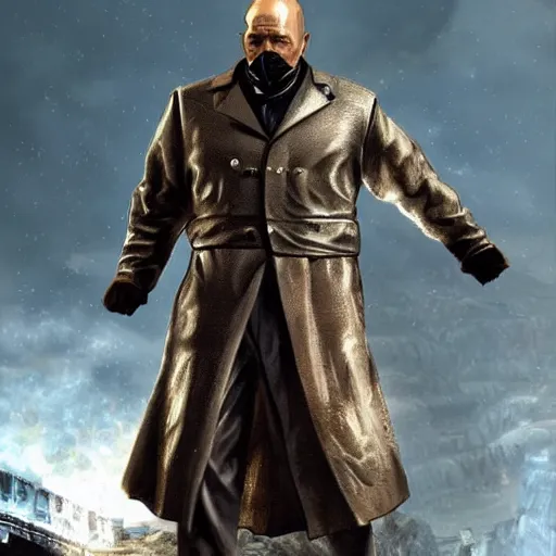 Image similar to lenin in mortal kombat mk 1 1 video game splash screen concept art very very detailed