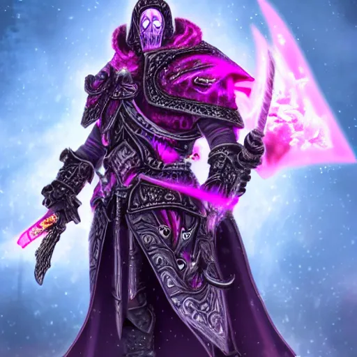 Prompt: pink lich king 4k