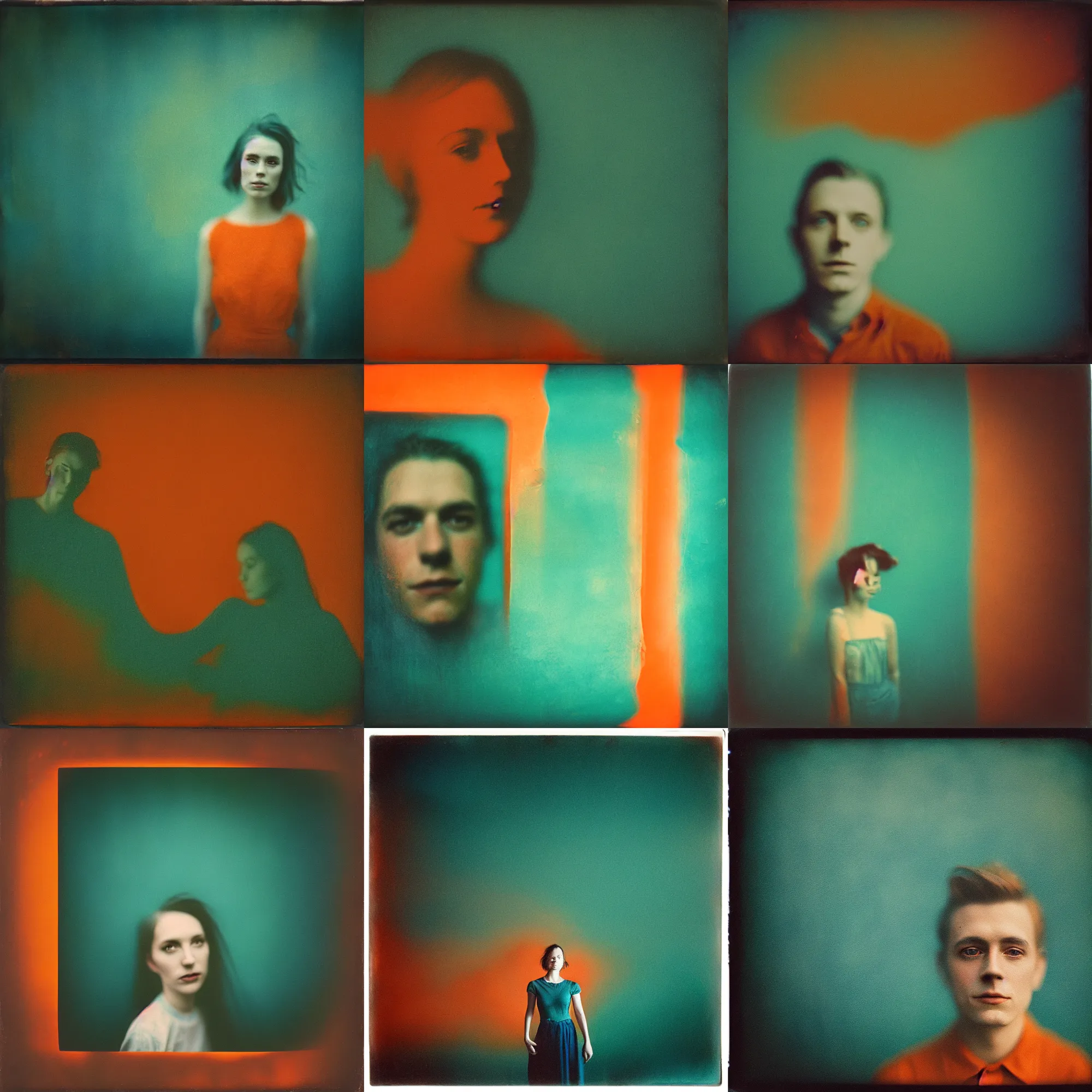 Image similar to kodak portra 4 0 0, wetplate, motion blur, portrait photo of a backdrop, coloured in teal and orange, by britt marling