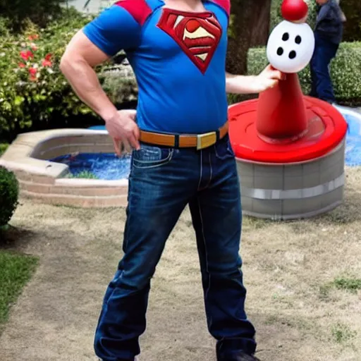 Prompt: Chris Pratt as super Mario