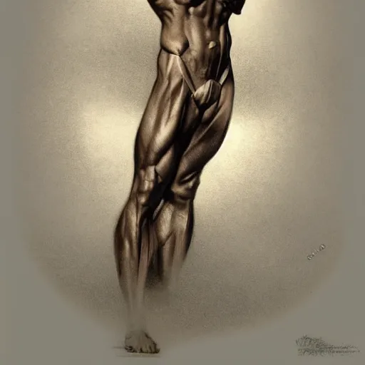 Image similar to amazing lifelike award winning pencil illustration of Oscar Wilde Bodybuilding trending on art station artgerm Greg rutkowski alphonse mucha cinematic