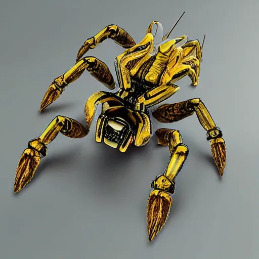 Image similar to “ mechanical scorpion, detailed, realistic, futuristic ”
