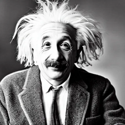 Image similar to Einstein as a Muppet.