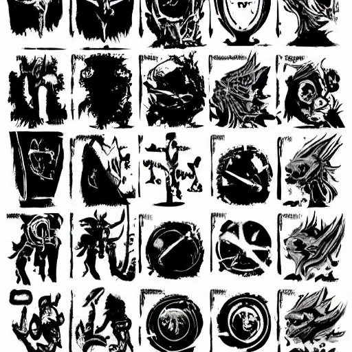 Image similar to healing potion iconography inventory game icon rpg fantasy ability icon icon diablo blizzard digital art, trending on art station kvlt by peder balke by guido crepax by norman bluhm mystic high contrast monochromatic noir