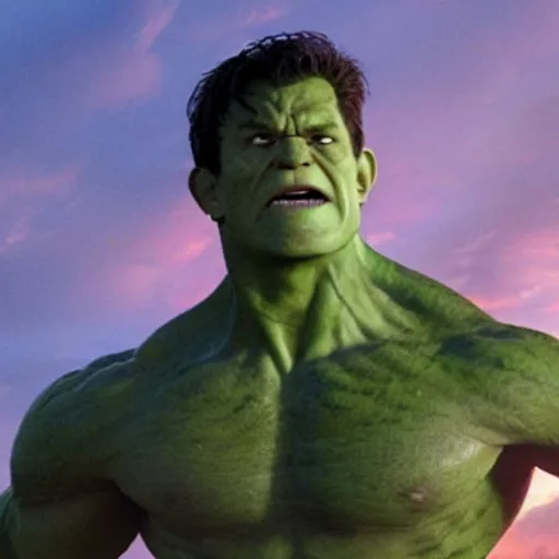 Image similar to Tom Holland as The Hulk