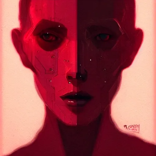 Prompt: pelham puppet behind red curtains by Conrad Roset and Nicola Samuri, medium shot, rule of thirds, seductive look, beautiful, intricate, dystopian, sci-fi, extremely detailed, digital painting, artstation, concept art, smooth, sharp focus, intimidating lighting, incredible art, details visible, very dark ambiance