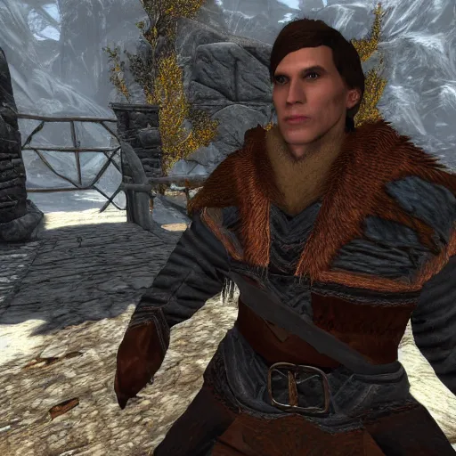 Prompt: Jerma in Skyrim, Jerma985, gaming, detailed, 4K