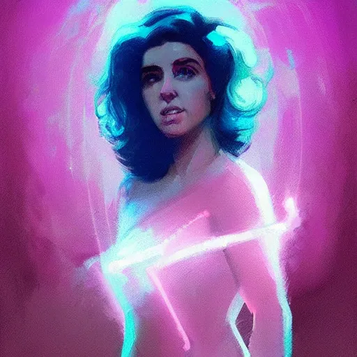 Image similar to portrait of a beautiful marina diamandis electra heart, volume lighting, concept art, by greg rutkowski!!, colorful, xray melting colors!!