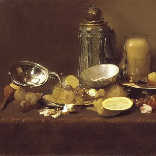 Image similar to still life by willem claesz heda