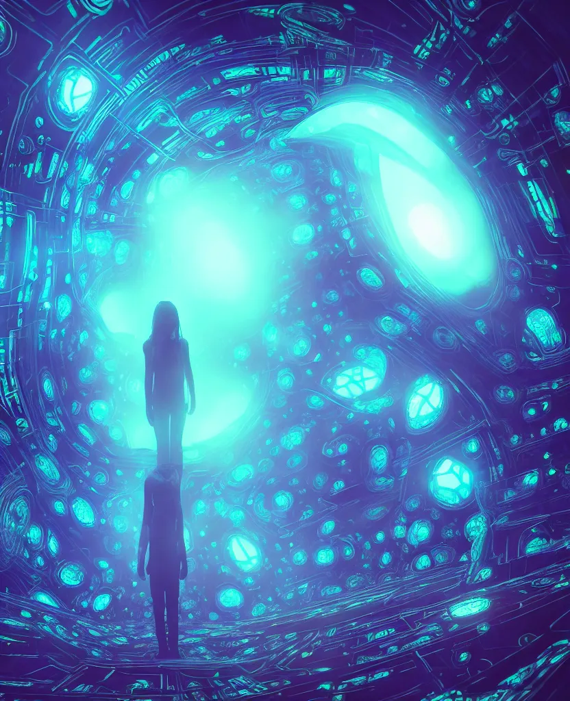 Prompt: trapped in my conscious, sky falling, look me inside of my eyes, transparent holographic being, thermal, bioluminiscent creatures, intricate artwork by beeple. octane render, trending on artstation, greg rutkowski very coherent symmetrical artwork. cinematic, hyper realism, high detail, octane render, 8 k