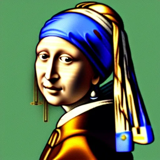 Image similar to monalisa with the pearl earring