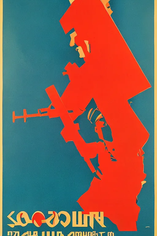 Prompt: soviet poster