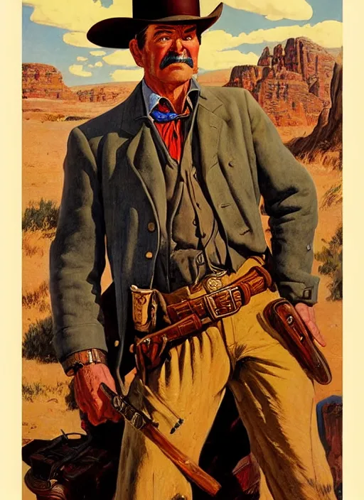 Image similar to old west sheriff. portrait by jean giraud and anton otto fischer and john philip falter and will eisner and gil elvgren