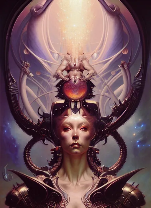 Prompt: beautiful gemini fantasy character portrait, ultra realistic, wide angle, intricate details, elysium artifacts, highly detailed by peter mohrbacher, hajime sorayama, wayne barlowe, boris vallejo, aaron horkey, gaston bussiere, craig mullins