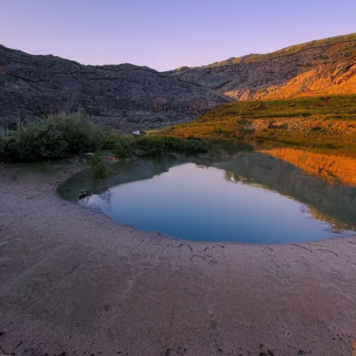 Prompt: la tzoumaz at sunrise in the summer