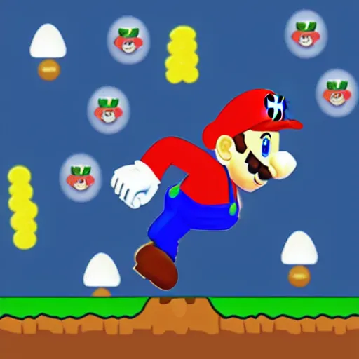 Image similar to “ mark zuckerberg as mario stomping a goomba ”