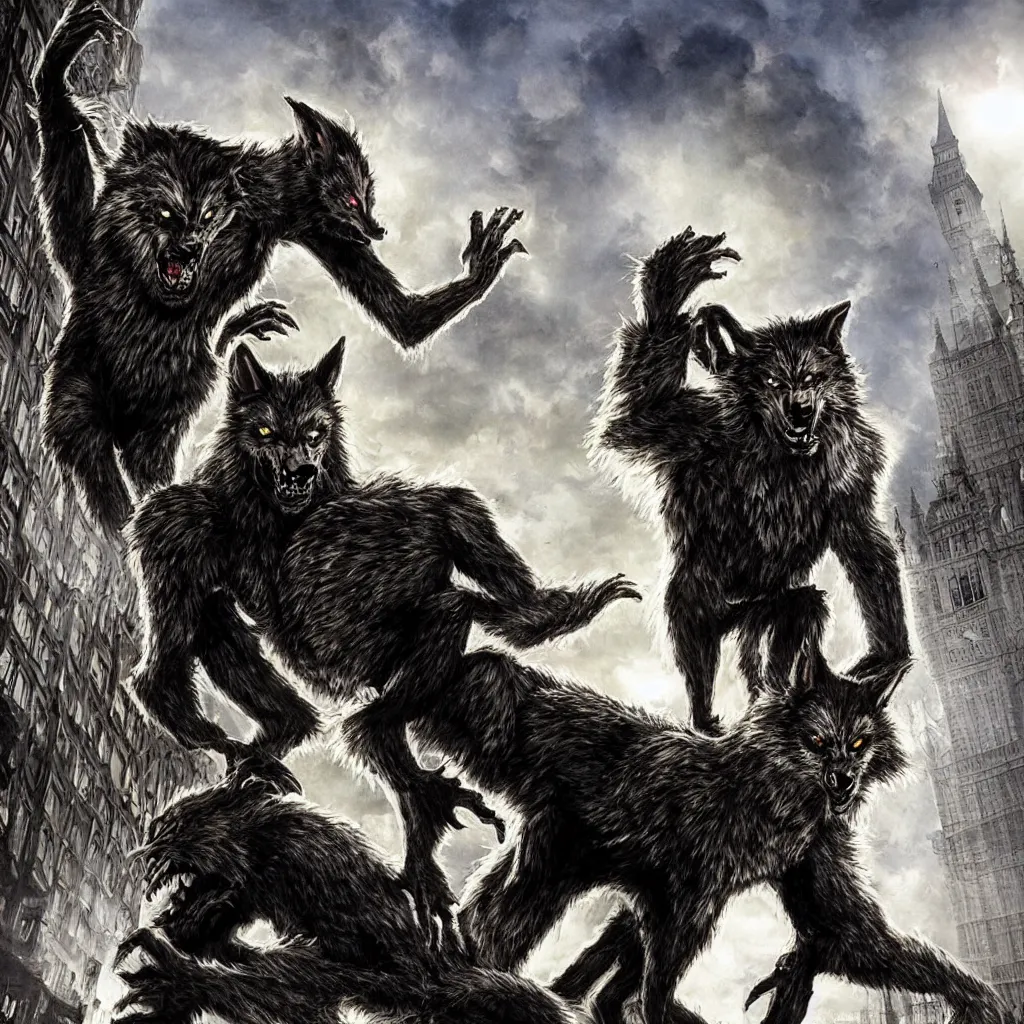 Image similar to werewolf in london