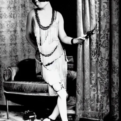 Image similar to christina ricci in the 1 9 2 0 s, flapper girl, photograph, speakeasy