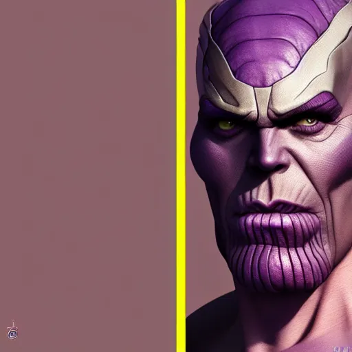 Prompt: Thanos is a drag queen, hyperdetailed, artstation, cgsociety, 8k