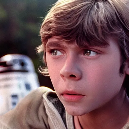 Image similar to a film still of teenage able in star wars 1 9 7 7, realistic, photorealistic