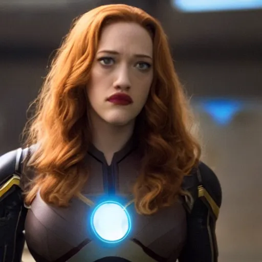 Image similar to a still of kat dennings as black widow in iron man 2 ( 2 0 1 0 )