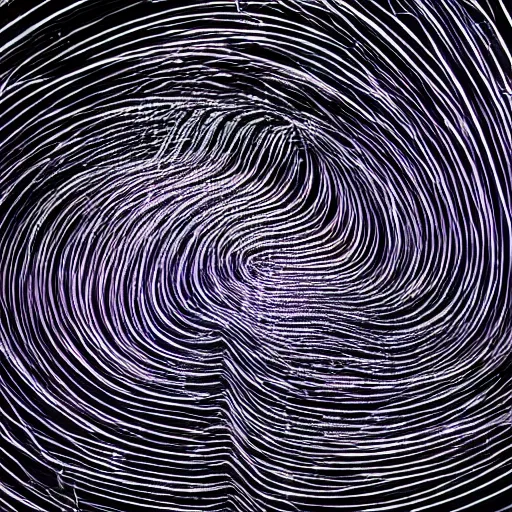 Prompt: particle trails, inspired by refik anadol, mood lighting, spiral waves, electrons, three - dimensional data sculptures, 8 k