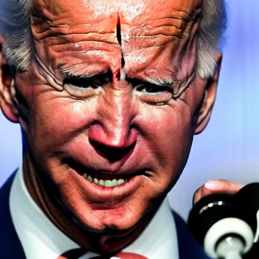 Prompt: joe Biden scaring joe Biden